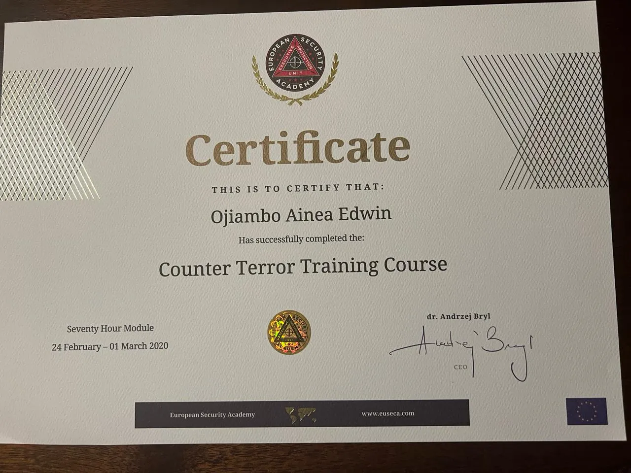 Counter Terror Training